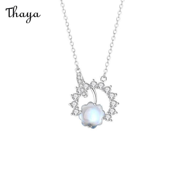 Thaya 925 Silber Blumensaison Halskette