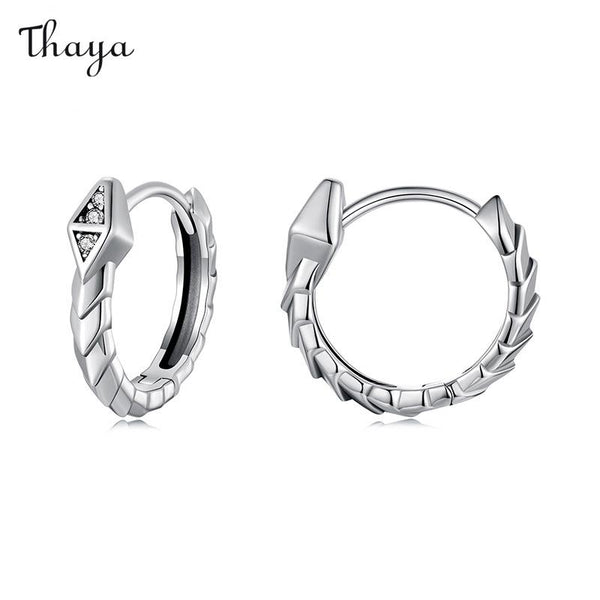 Thaya 925 Silber Mystische Schlange Ohrringe