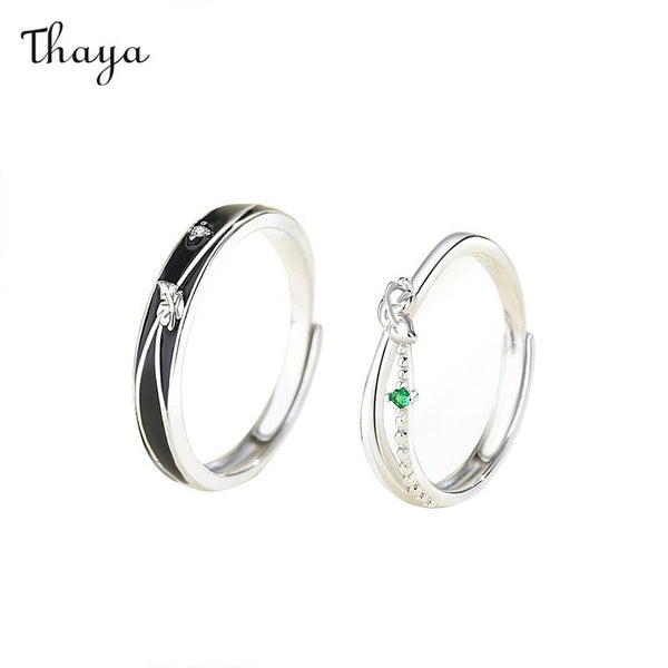 Thaya 925 Silver Summer Love Couple Rings