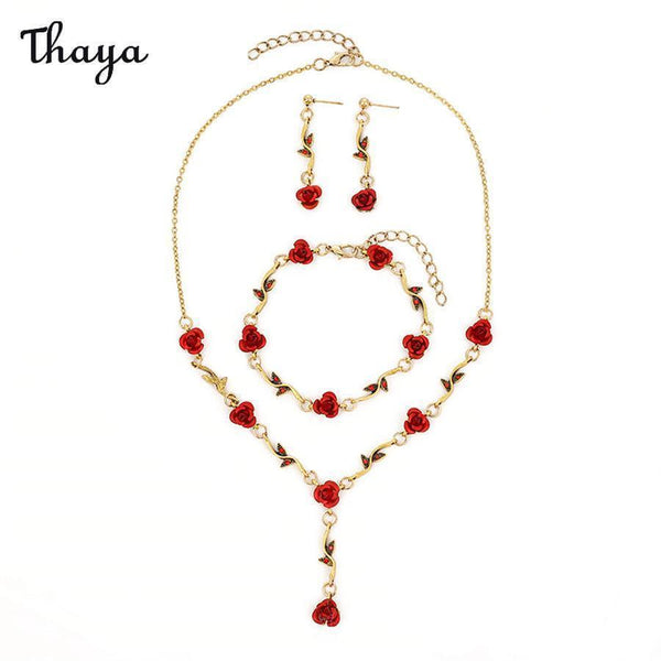 Thaya Vintage Diamanten Rose Schmuckset