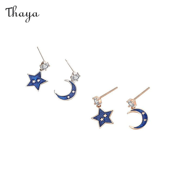 Boucles d'oreilles Sérénité Astrale en Argent 925 de Thaya