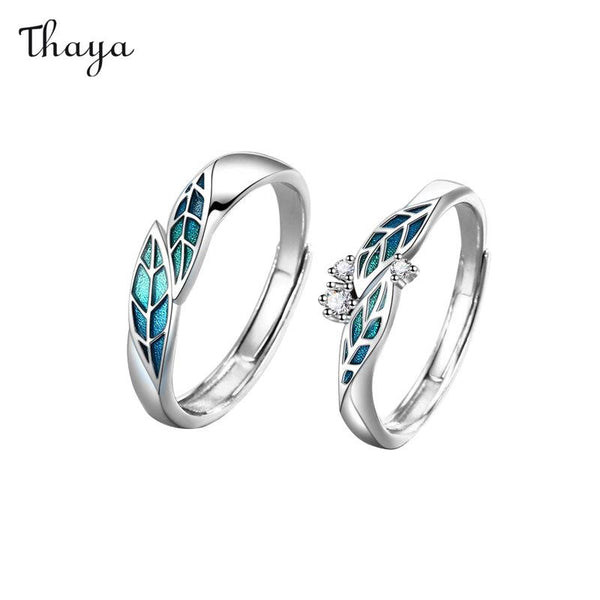 Thaya 999 Silver First Love Spout Couple Rings