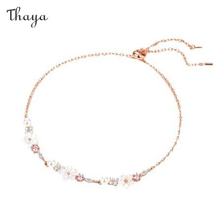 Thaya 925 Silber Blumen Baldachin Charm Armband