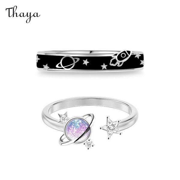 Thaya 925 Silber Planet Lover Paarringe