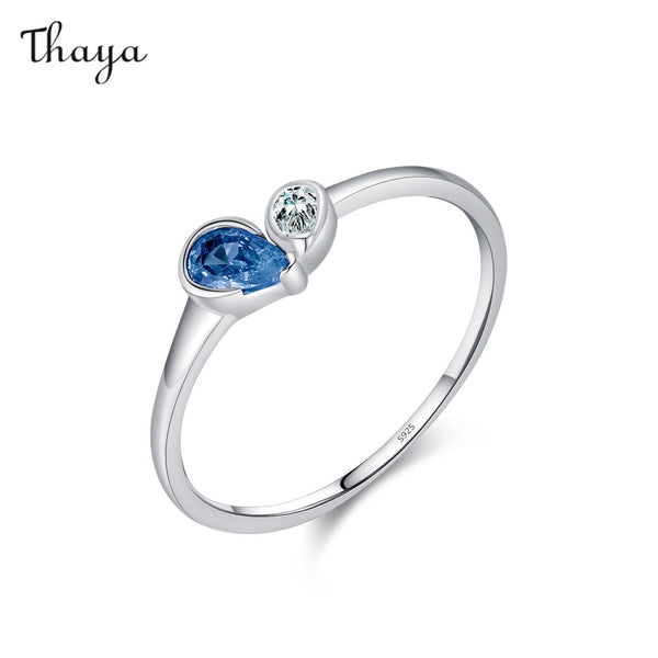 Bague et boucles d'oreilles en argent 925 avec diamants multicolores Thaya