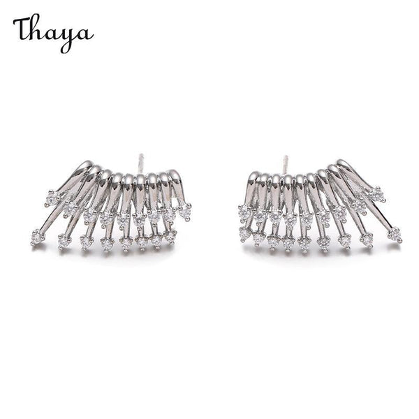 Thaya Stylish Multilayered Gemstone Ear Studs