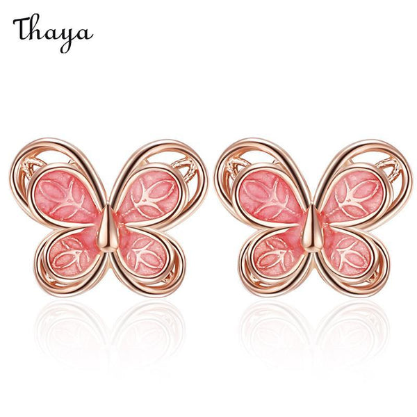 Thaya 925 Silver Dainty Flutter Earrings