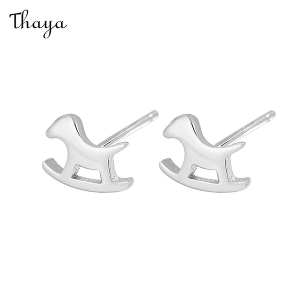 Thaya 925 Silber Einfache Trojaner Ohrstecker