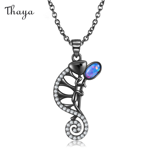 Thaya 925 Silver Shiftscape Chameleon Necklace