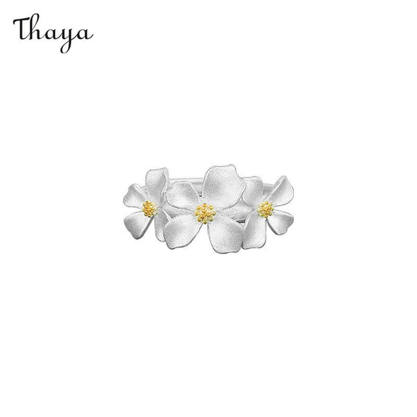 Thaya 999 Silver Elegant Gardenia Series Jewelry Set