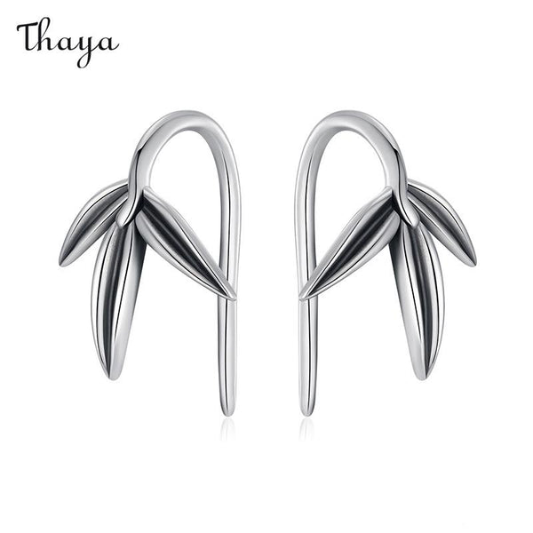 Thaya 925 Silber Serenity Bambus Ohrringe