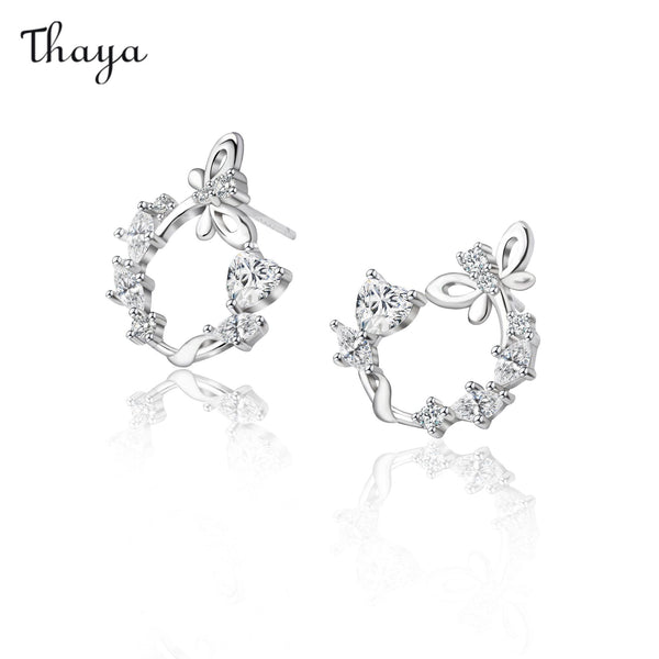 Thaya 925 Silver Water's Edge Fairy Earrings