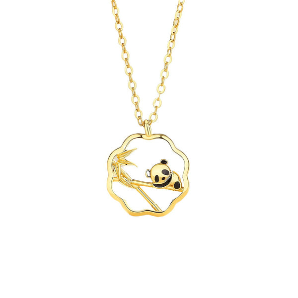 Thaya 925 Silver Panda Serenade Necklace