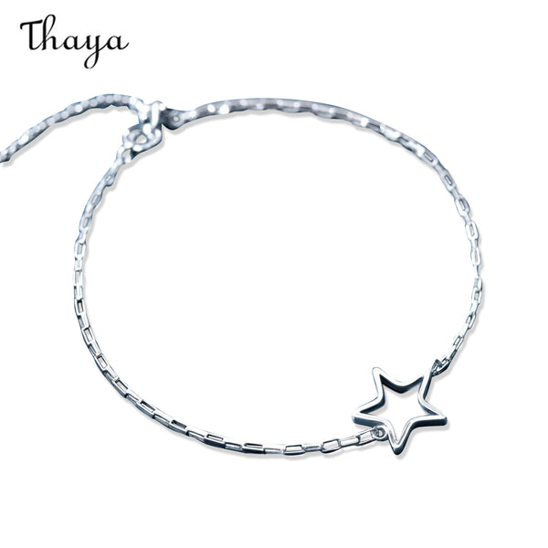 Thaya Silber Temperament Fünfzackigen Stern Armband