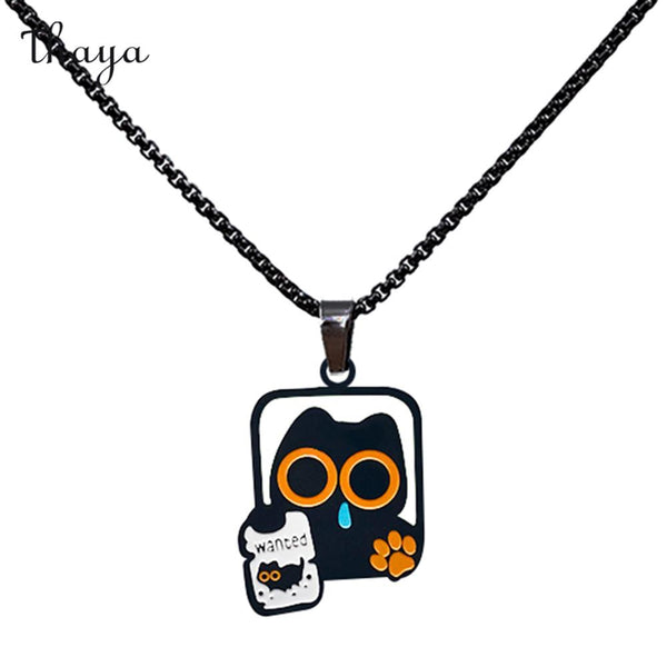 Thaya Secret Agent Feline Necklace