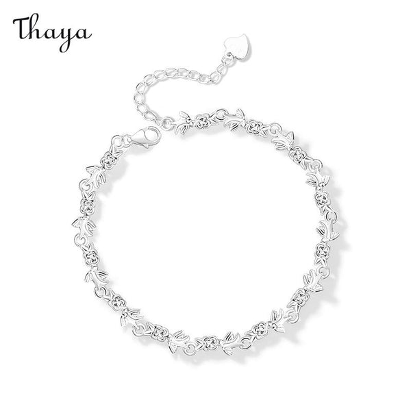 Thaya 999 Silber Anmutiges Schwalbenarmband