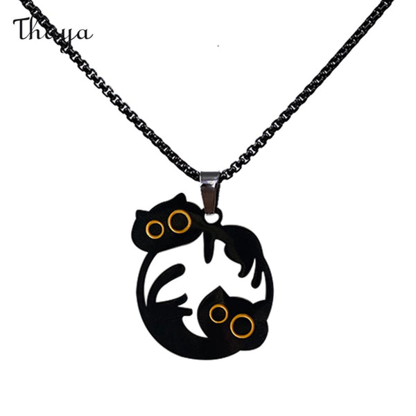 Thaya Cozy Cat Siesta Necklace