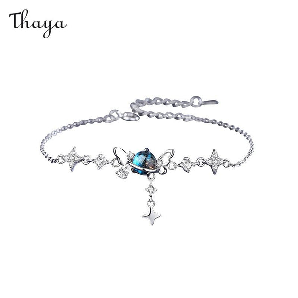 Thaya 925 Silver Butterfly Starry Sky Bracelet