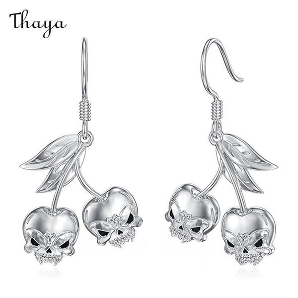 Boucles d'oreilles Thaya en argent 925 avec spectre effrayant pour Halloween