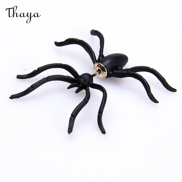 Boucles d'oreilles uniques Thaya en forme d'araignées pour Halloween