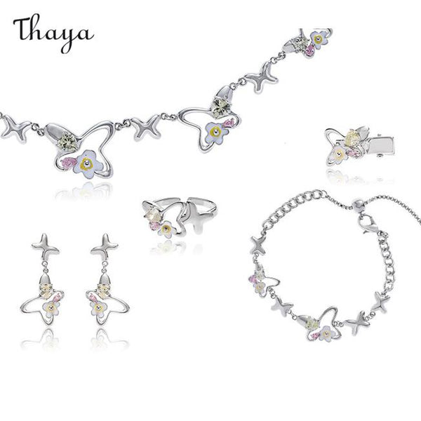Thaya Floral Butterfly Set