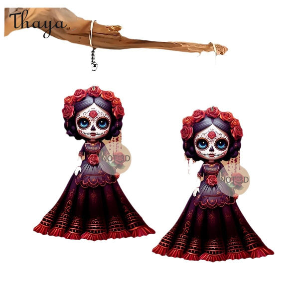 Boucles d'oreilles élégantes Thaya Halloween Evil Witch