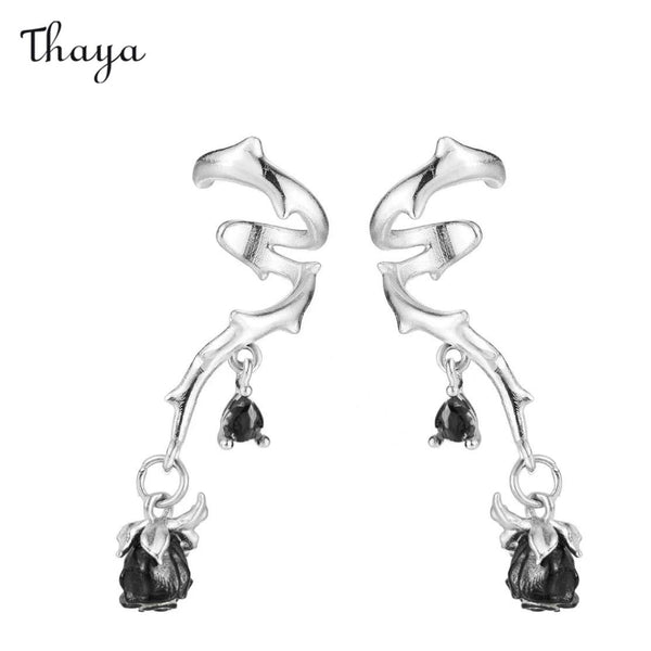 Thaya 925 Silver Mystic Rose Taboo Ear Clip