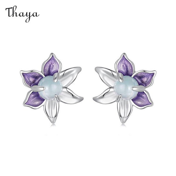 Thaya 925 Silber Ombre Violette Ohrringe