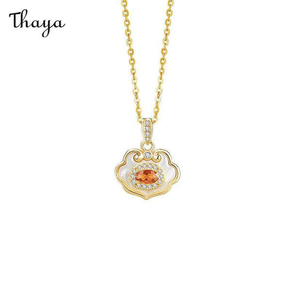 Thaya 925 Silber Ruyi Charm Amulett Schmuckset