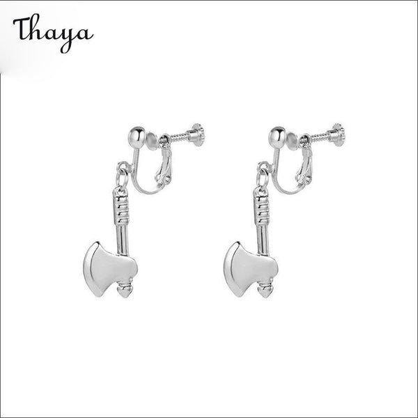 Thaya Unique Titanium Ax Ear Cuff