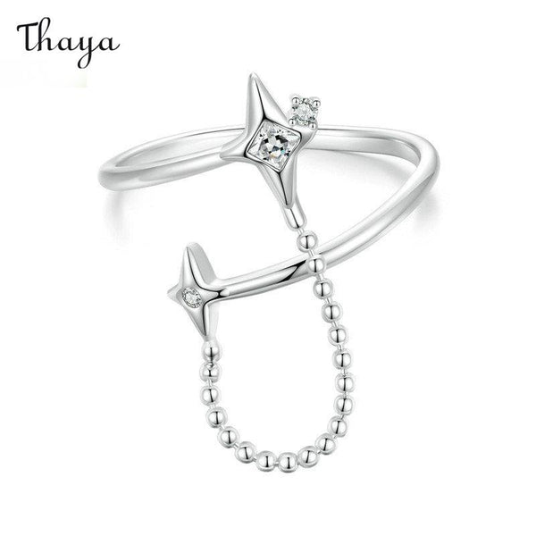 Thaya 925 Silver Starry Charm Ring