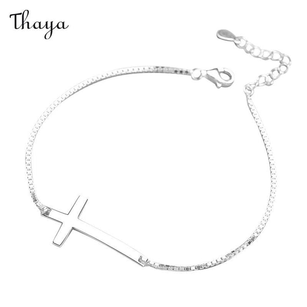 Thaya 925 Silber Beloved Kreuzarmband