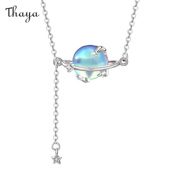 Thaya 925 Silber Aurora Stern Quaste Halskette