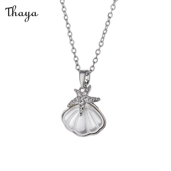 Thaya Coastal Charm Shell Necklace