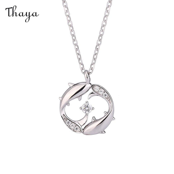 Thaya 999 Silver Playful Koi  Necklace