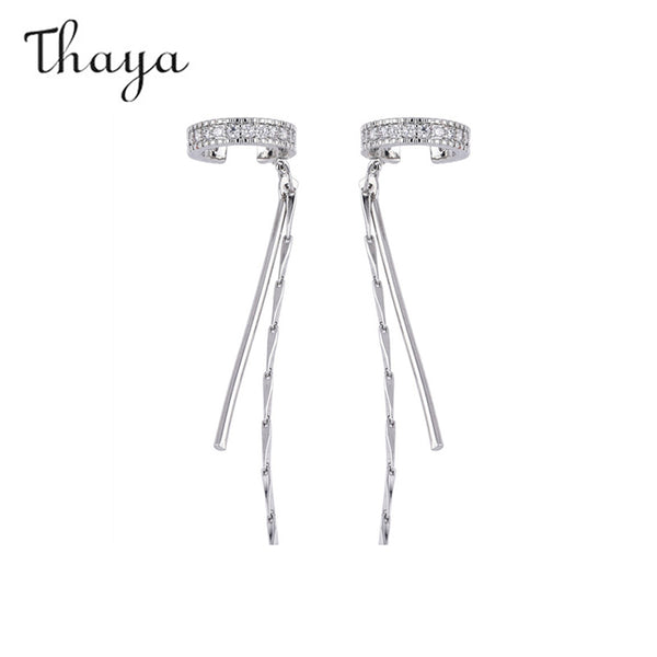 Thaya Glamorous Quaste Diamant Ohr Manschette