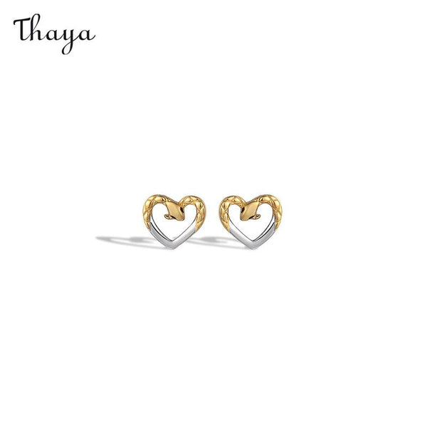 Thaya 999 Silver Coiled Love Serpent Earrings