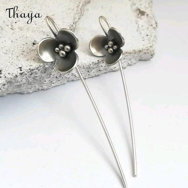 Boucles d'oreilles pétales vintage Thaya