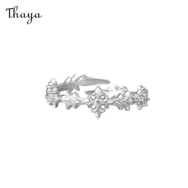 Thaya 925 Silver Minimalist Inlaid Ring