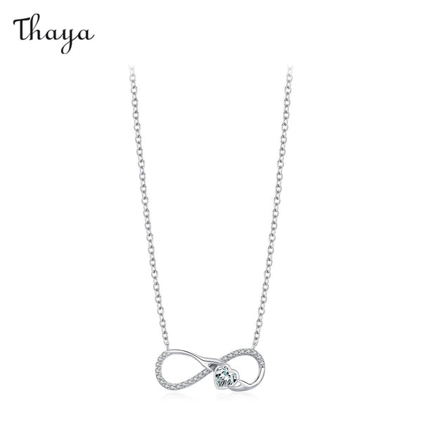 Thaya 925 Silver Infinite Loop Necklace