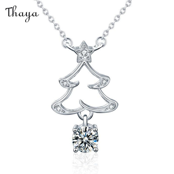 Collier arbre à souhaits de Noël en argent 925 Thaya