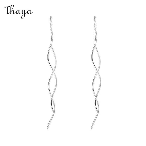 Boucles d'oreilles minimalistes en argent 925 Thaya