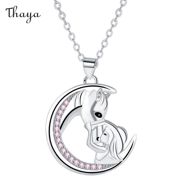 Thaya  Copper The Girl And Horse   Necklace