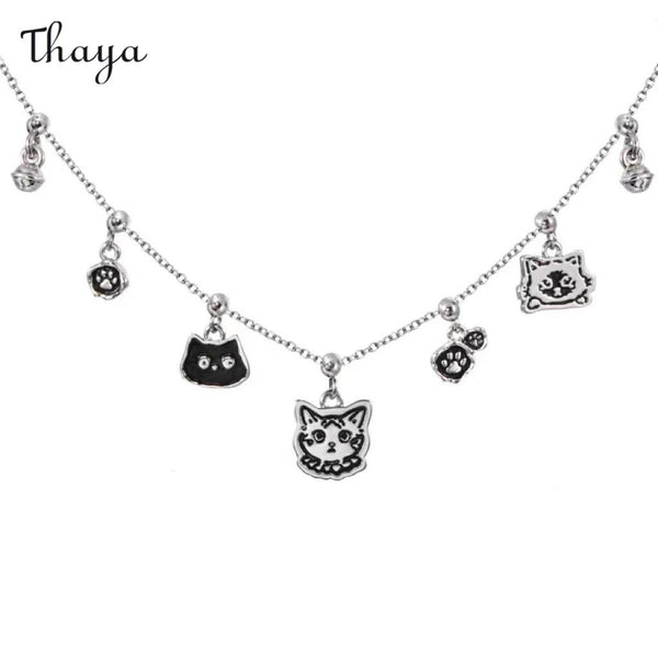 Thaya  Street Cat Art Necklace