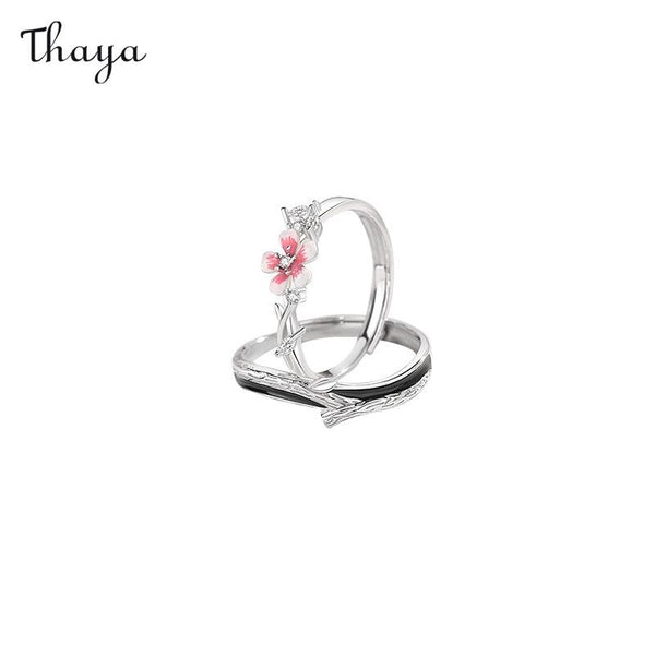 Thaya 925 Silber Sakura Paarringe