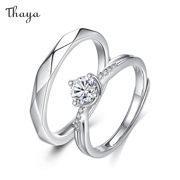 Thaya 925 Silber Liebesleben Paarringe