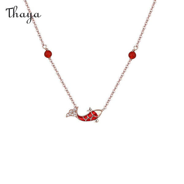 Collier porte-bonheur Koi en argent 925 de Thaya