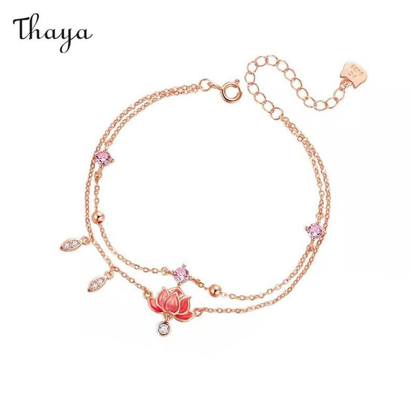 Thaya Ancient Style Lotus Foot Chain