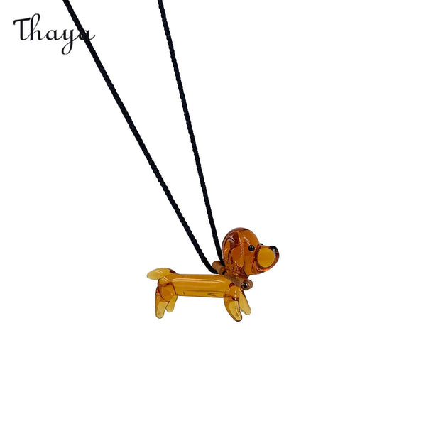 Thaya Charming Dachshund Necklace