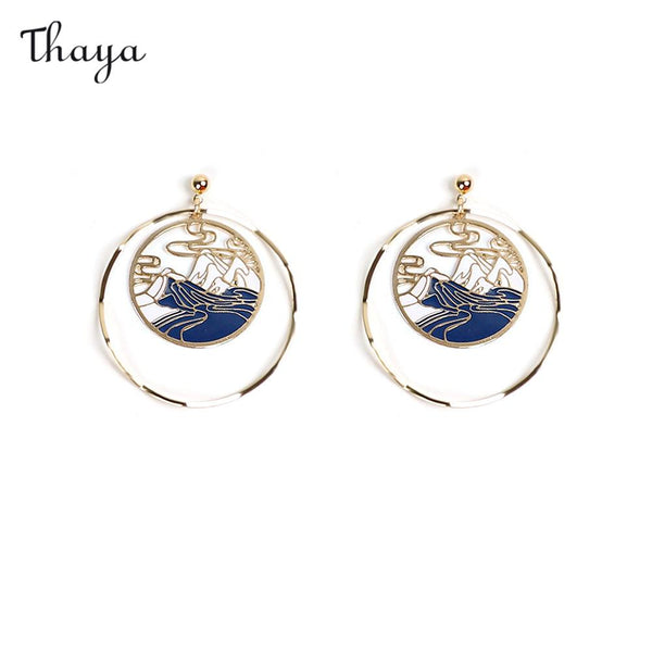 Thaya Geometric Hoop Earrings